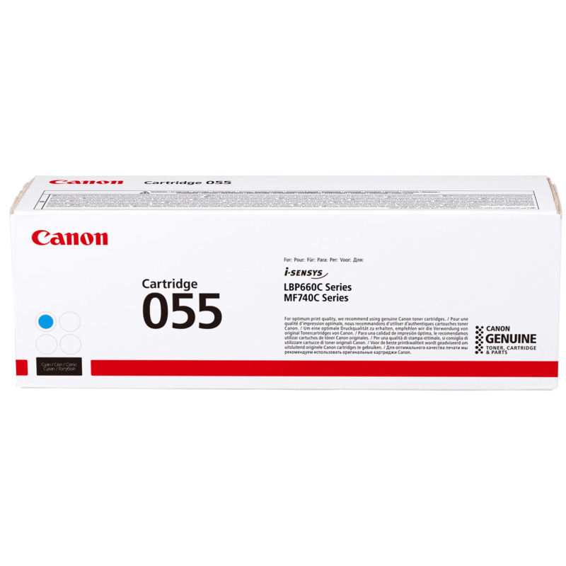 Картридж лазерный Canon 055 C 3015C002 голубой оригинальный