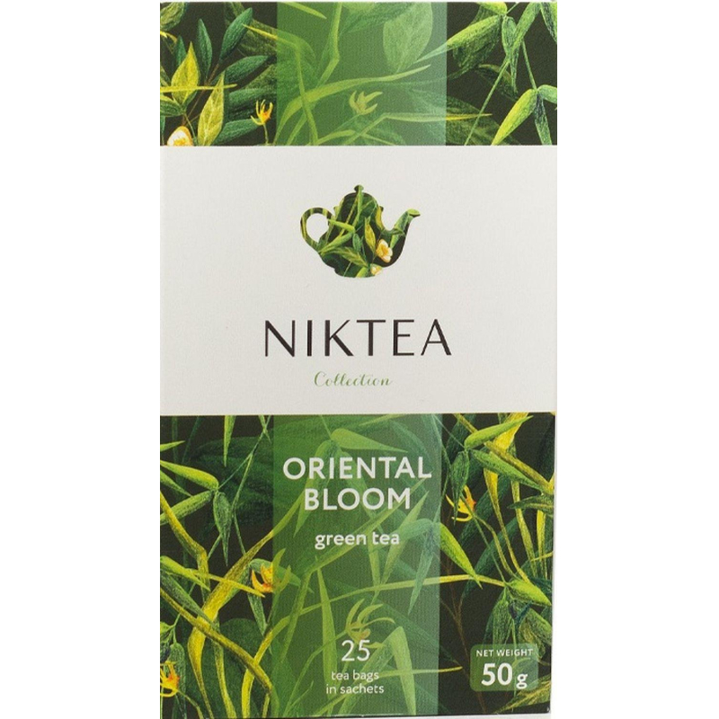 Чай Niktea Oriental Bloom зеленый 25 пакетиков