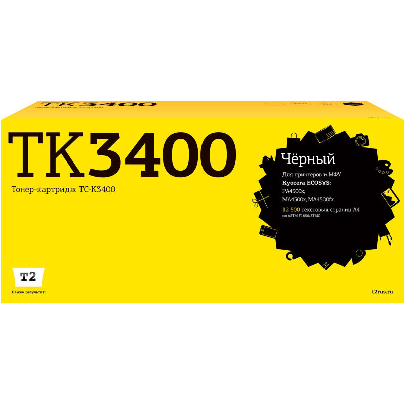 Тонер-картридж T2 TC-K3400 (TK-3400) чер. для Kyocera PA4500x/MA4500x