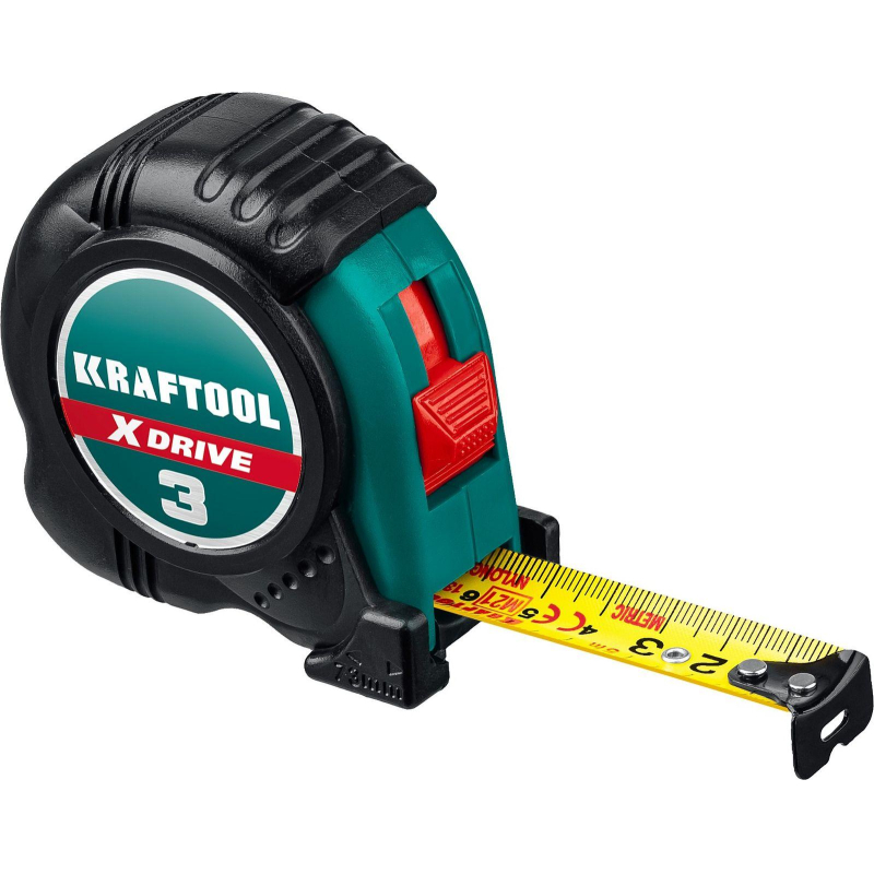 Рулетка KRAFTOOL  X-Drive, 3 м х 19 мм (34122-03-19)