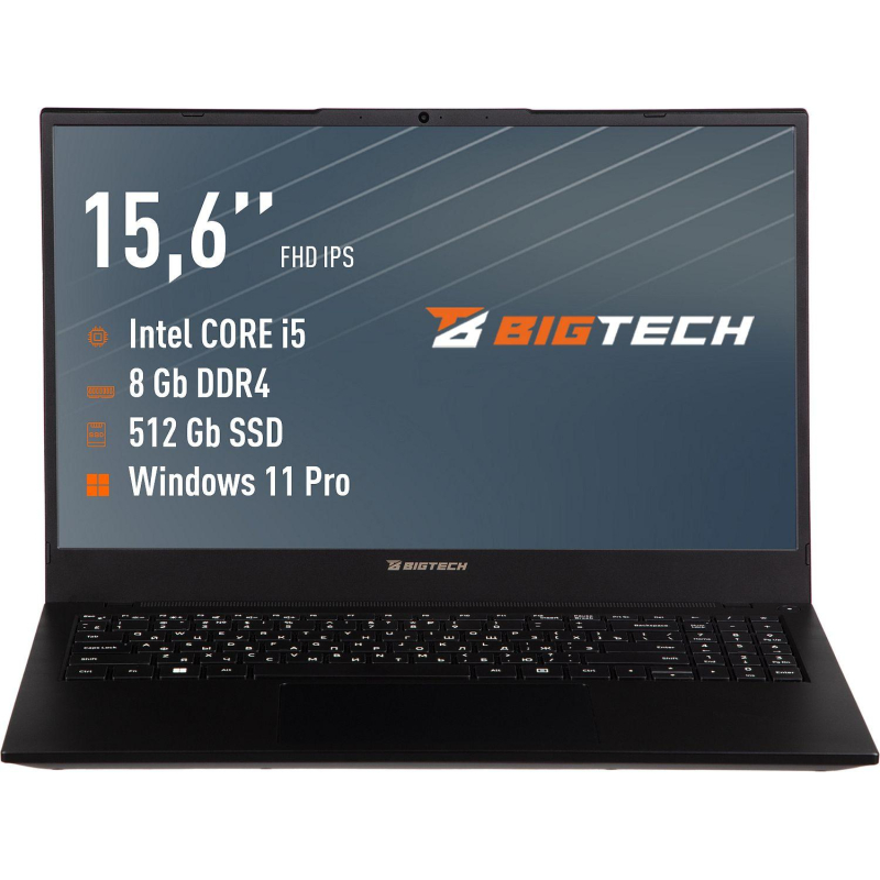 Ноутбук BigTech R157 (R157-I4A9W) i5-1235U/8Gb/512Gb SSD/15.6/W11P