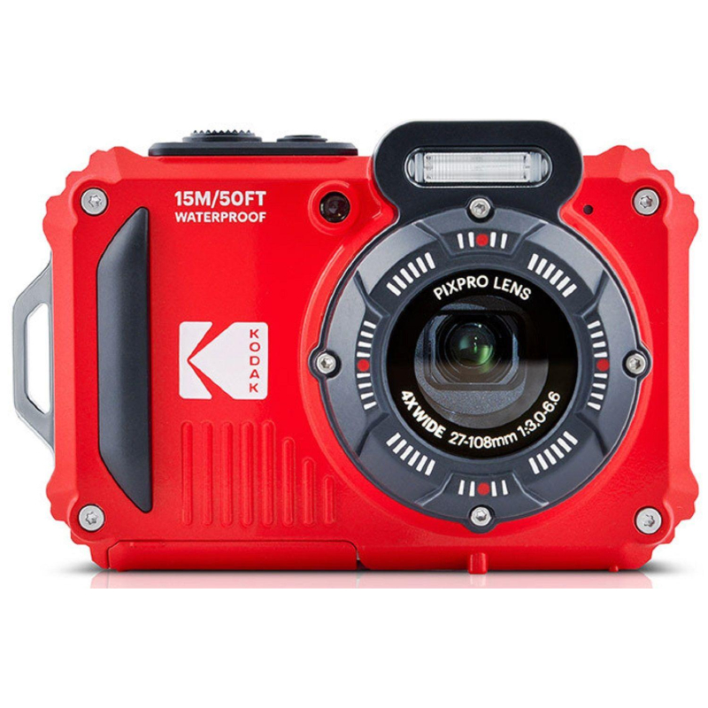 Фотоаппарат Kodak WPZ2 Red, 4-х кратный опт зум, 16Мп, противоуд / водонепр