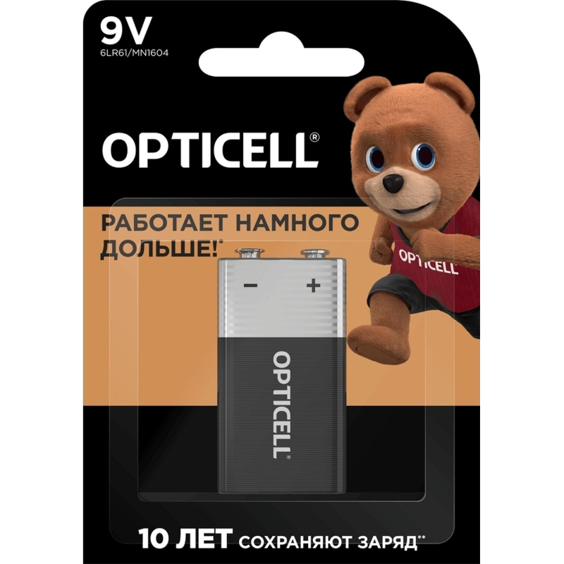 Батарейка OPTICELL 9V 1шт/бл