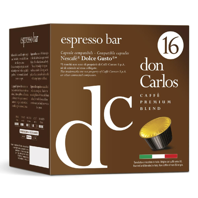 Кофе в капсулах Don Carlos Espresso Bar (DG), 16шт/уп