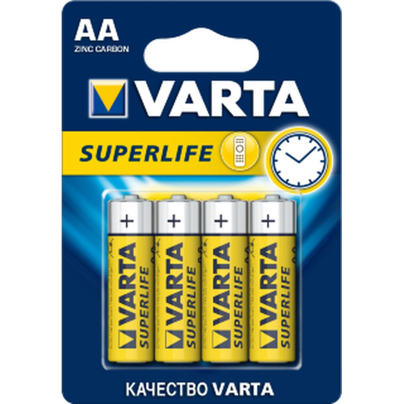 Батарейка Varta ENERGY LR6 AA 4шт/бл Alkaline 1.5V (4106) (4106213414)