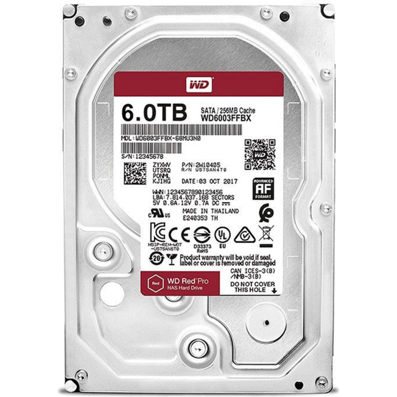 Жесткий диск WD Red Pro 7200 SATA 6Tb 256Mb(WD6003FFBX)