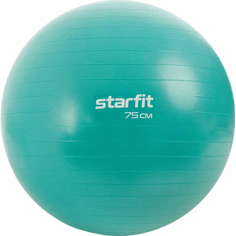 Фитбол STARFIT GB-108 75 см, 1200 гр, антивзрыв, бирюзовый, ЦБ-00002288