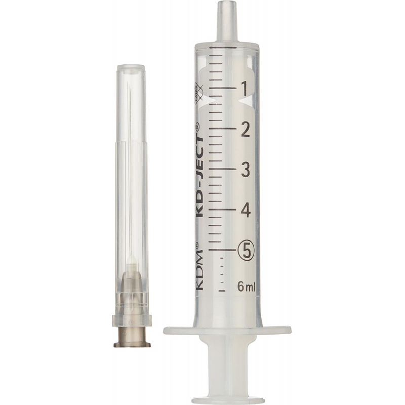 Шприц 2-комп. однораз. 5мл LS 21G(0,8x40) прил. 100шт/уп KD-Ject