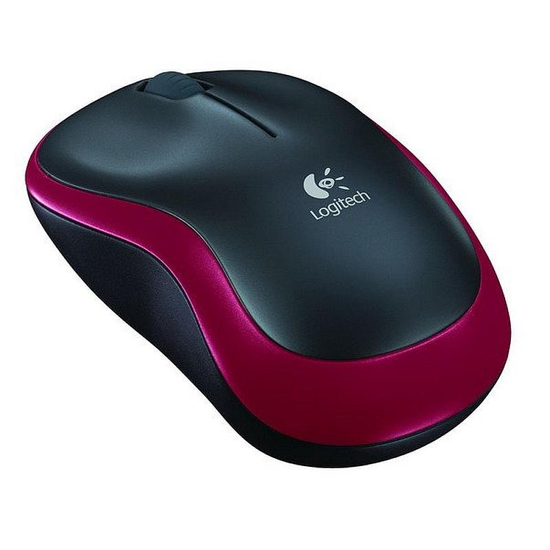 Мышь беспроводная Logitech M185 красная (910-002240/910-002633)