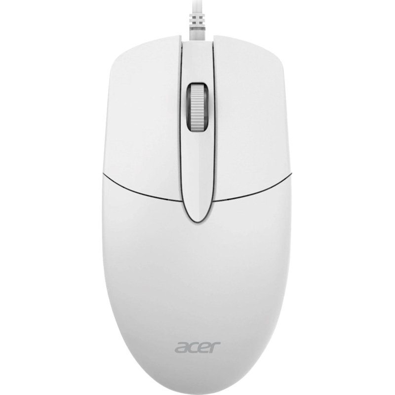 Мышь компьютерная Acer OMW300 оптическая/1200dpi/USB/белый