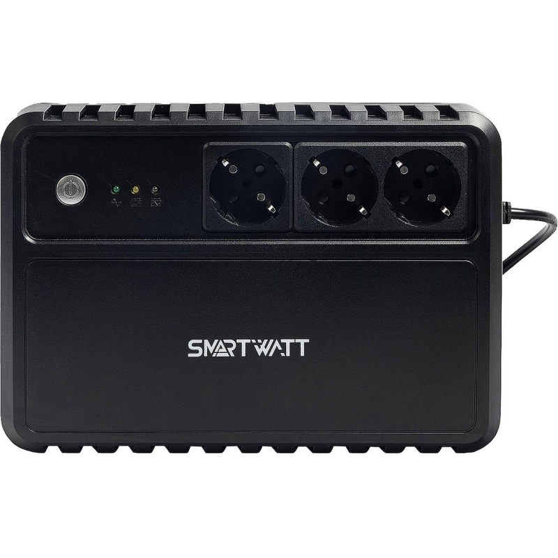 ИБП SMARTWATT UPS SAFE 600 лин.-инт. 600VA/360W Brick 3xEURO, LED