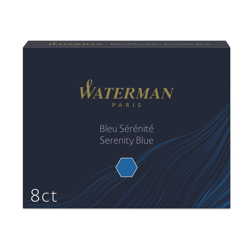 "Картридж сменный для перьевой ручки""WATERMAN Cartridge Size Standard""син 8шт"