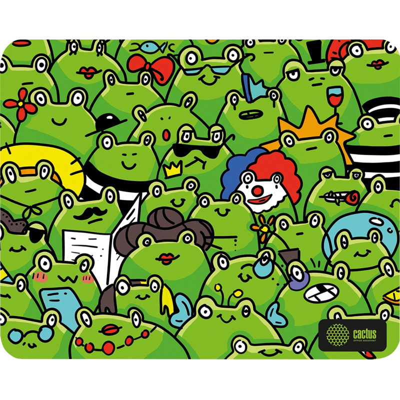 Коврик для мыши Cactus Frogs 300x250x3мм (CS-MP-D09M)