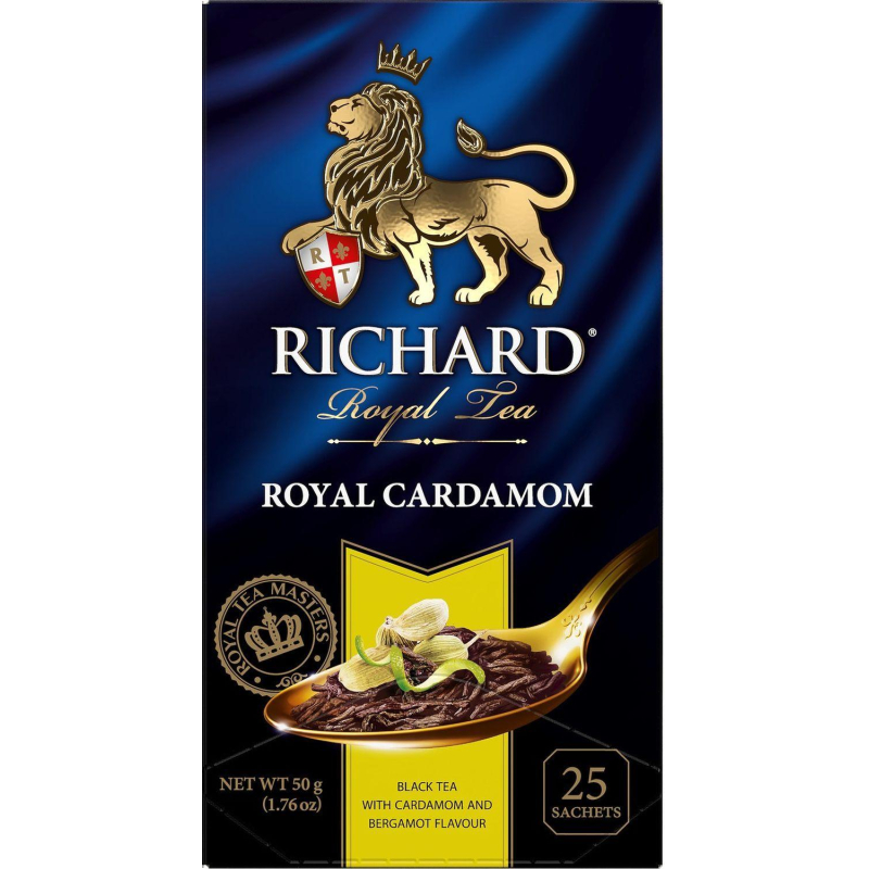 Чай Richard Royal Cardamom черный с кардамоном и бергамотом 25 пакетиков