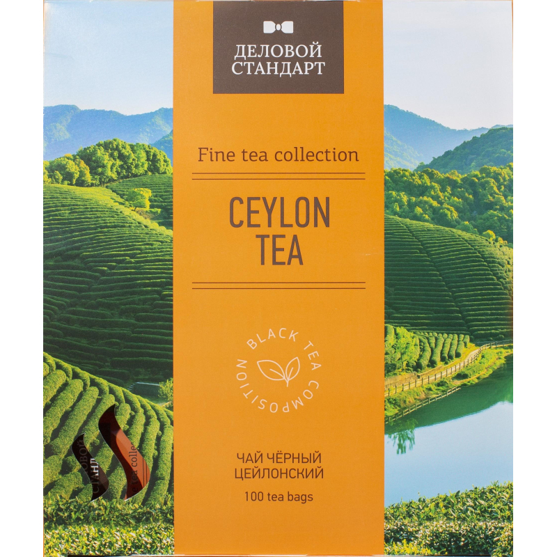 Чай Деловой Стандарт Ceylon tea черный 100 пакетиков