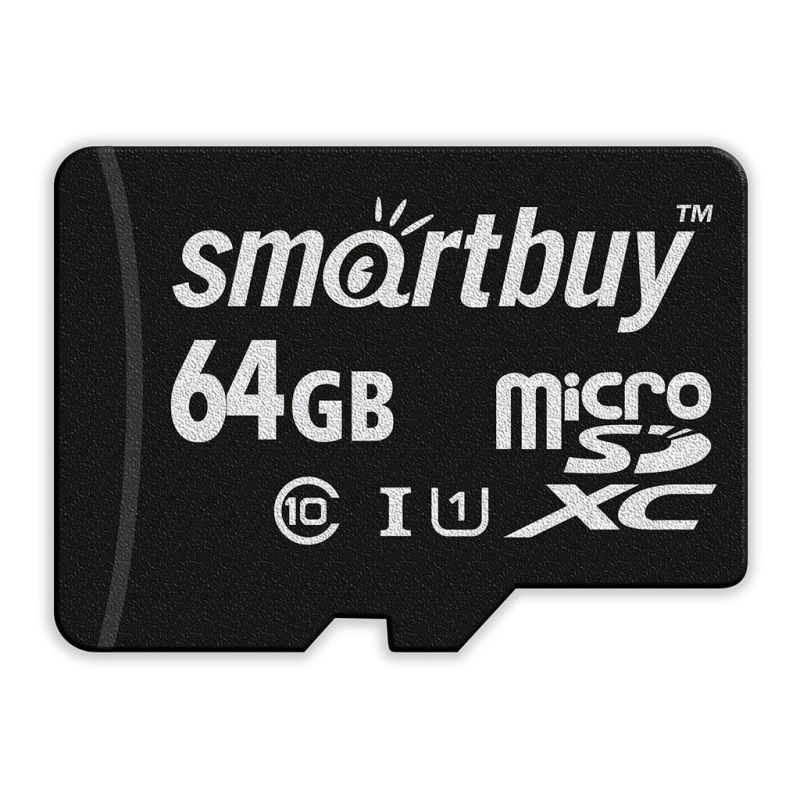 Карта памяти Smartbuy micro SDXC 64GB Class 10 UHS-1 SB64GBSDCL10-00