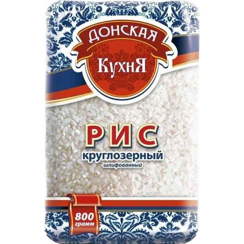 Рис Крупа Донская Кухня круглый, 800г