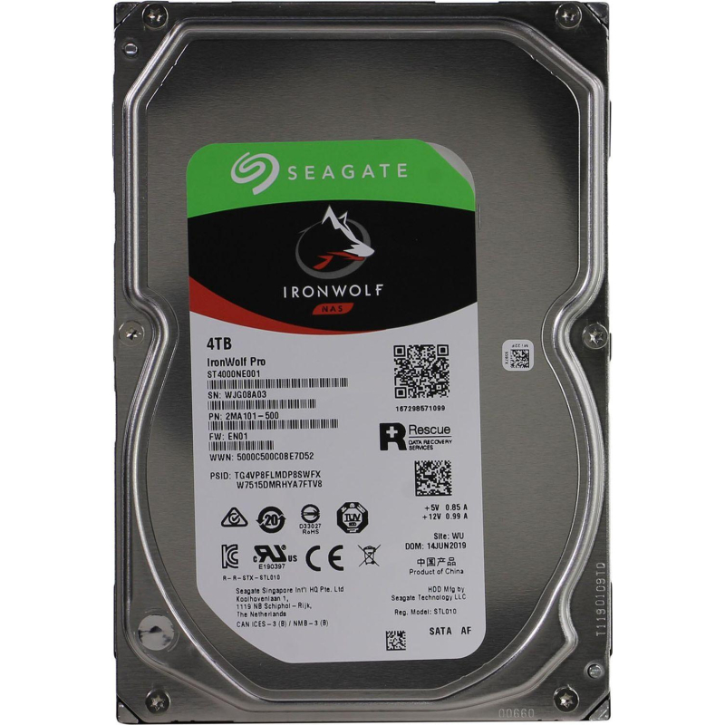 Жесткий диск Seagate IronWolf Pro ST4000NE001 4TB, 3.5'', 7200 RPM, SATA