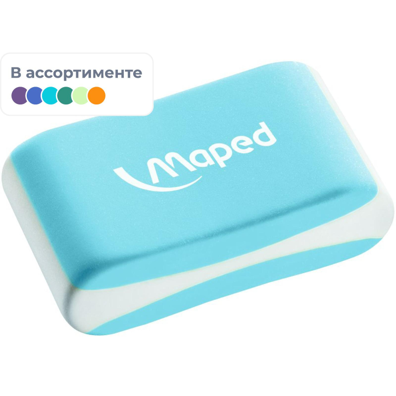 Ластик Maped Essentials Soft в ассортименте 21x33x10 мм (112921)