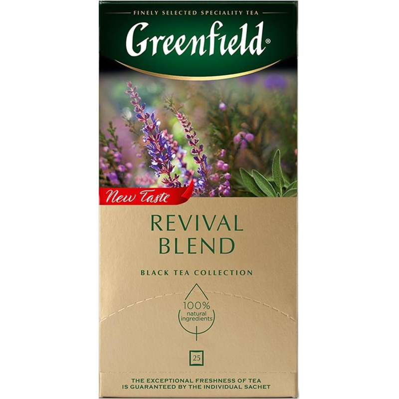 Чай Greenfield Revival Blend черный с добавками, 25пак 1752-10