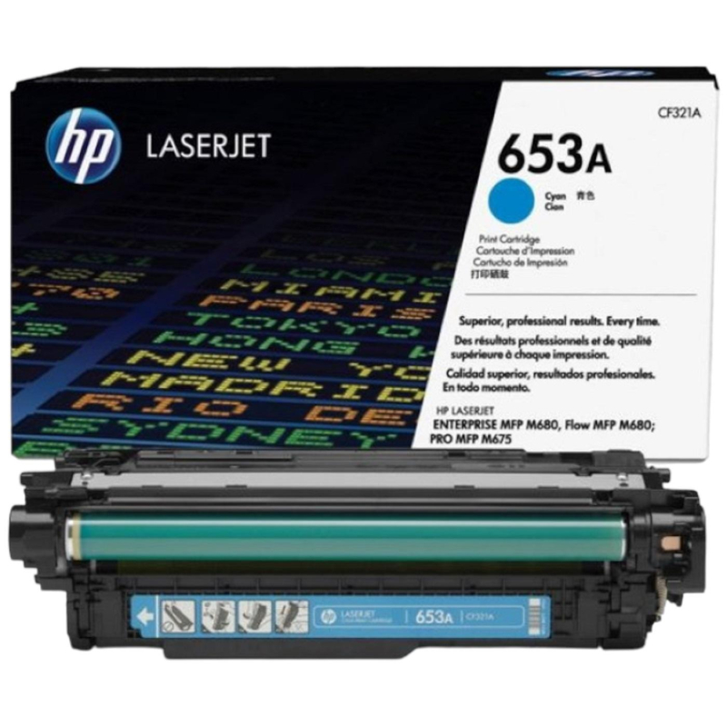 Картридж лазерный HP 653A CF321A гол. для HP LJ M680