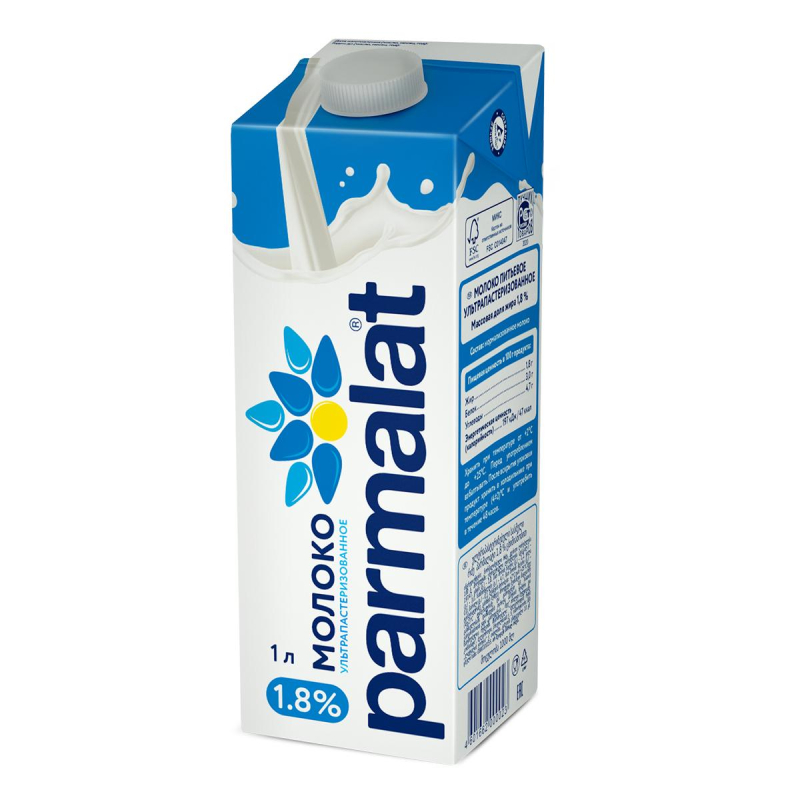 Молоко Parmalat  1,8% 1л (К-ОПТ 985999 М113310)