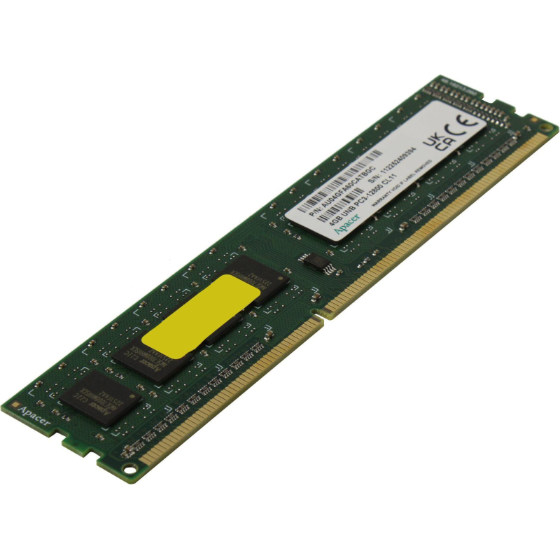 Модуль памяти Apacer  DDR3 4GB 1600MHz DIMM CL11(AU04GFA60CATBGC)