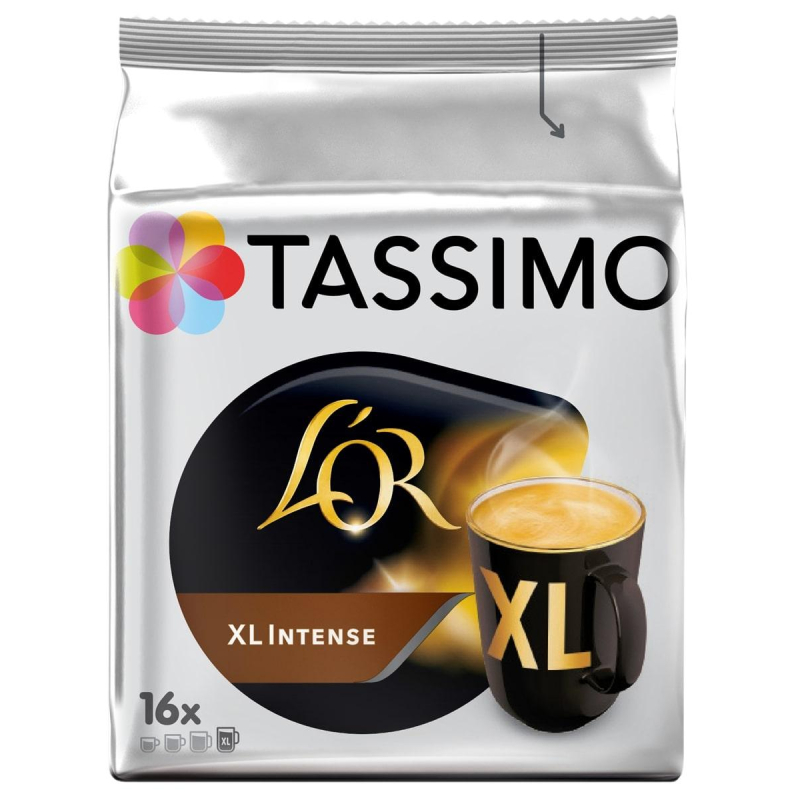 Кофе в капсулах Tassimo L'OR XL Intense нат.жар.мол., 16кап/уп