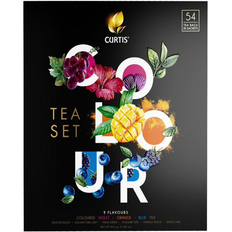 Чай Curtis Colour Tea Set ассорти 54 пакетика