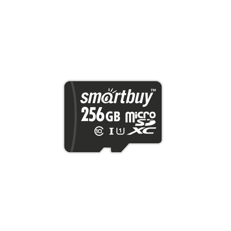 Карта памяти SmartBuy microSDXC 256Gb UHS-I Cl10 +ад, SB256GBSDCL10-01