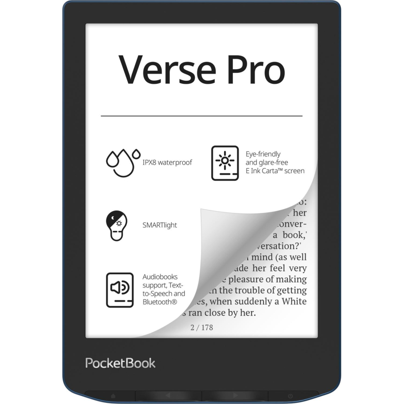 Книга электронная PocketBook 634 Verse Pro Azure (PB634-A-WW)