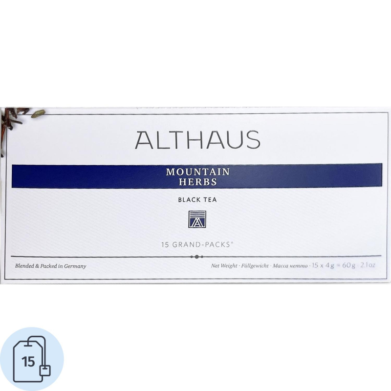 Чай Althaus черный Mountain Herbs Grand Pack, 15штх4г/уп