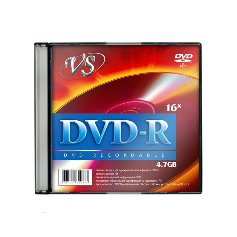 Носители информации VS DVD-R 4,7GB 16x SL/5