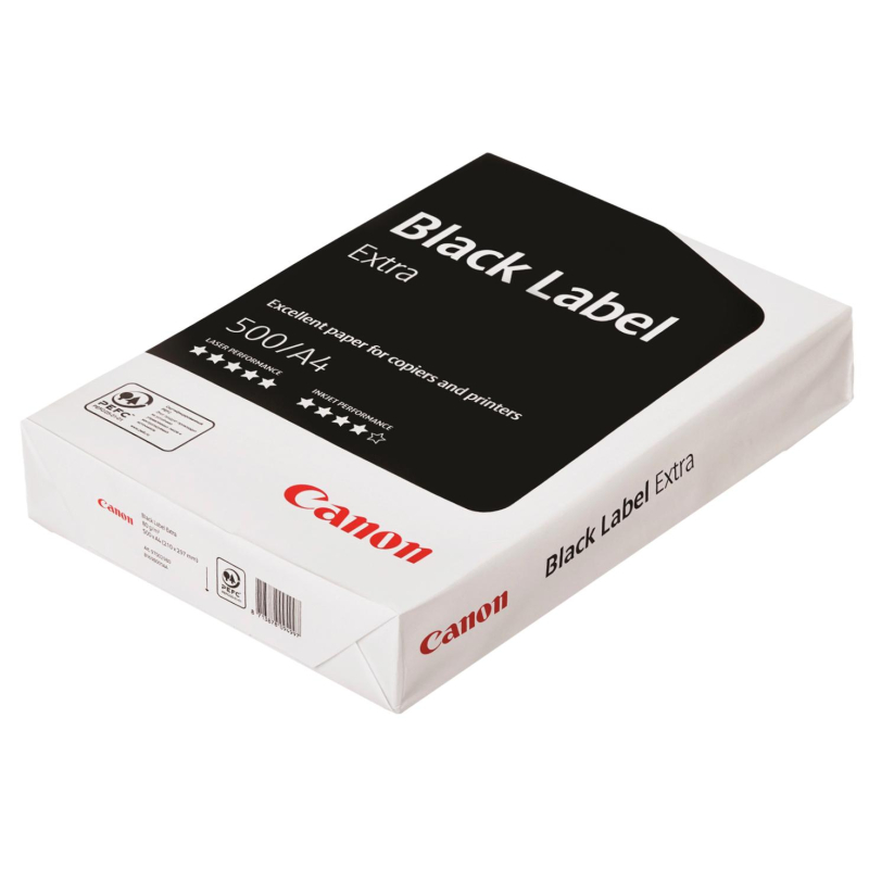 Бумага для ОфТех CANON Black Label (А4,80г,162%CIE) пачка 500л.