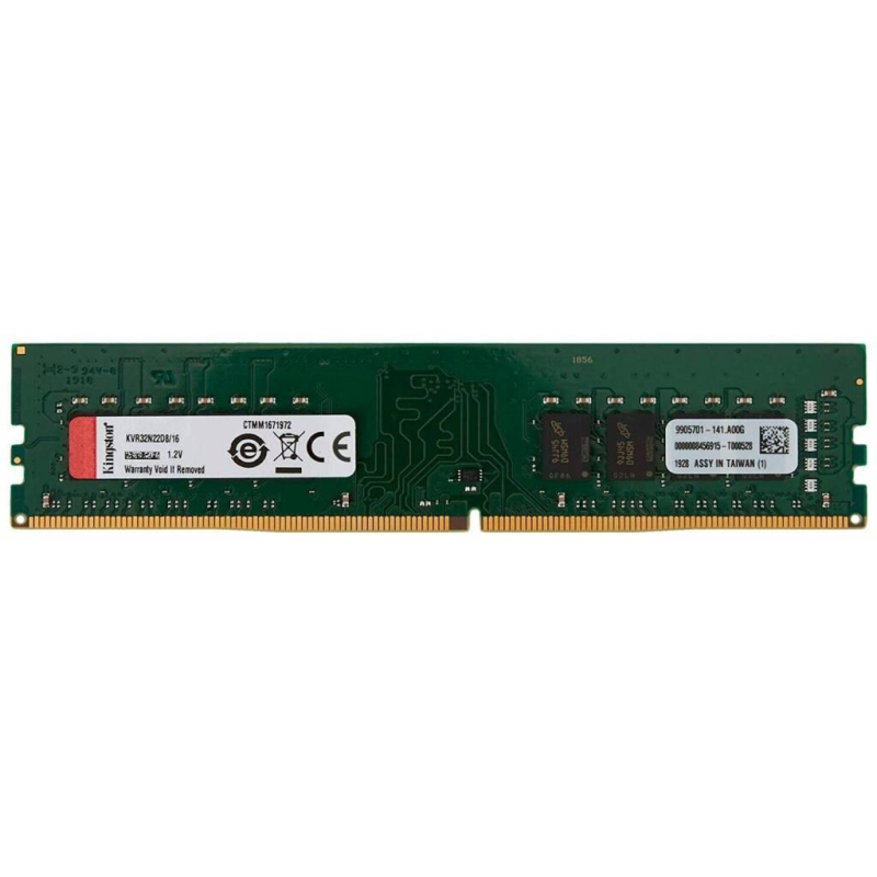 Модуль памяти Kingston DDR4 DIMM 16GB 3200MHz CL22(KVR32N22D8/16)