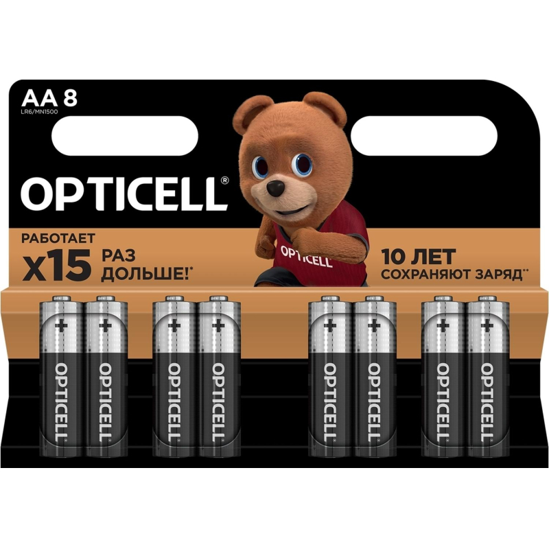 Батарейка OPTICELL Basic AA 8шт/уп