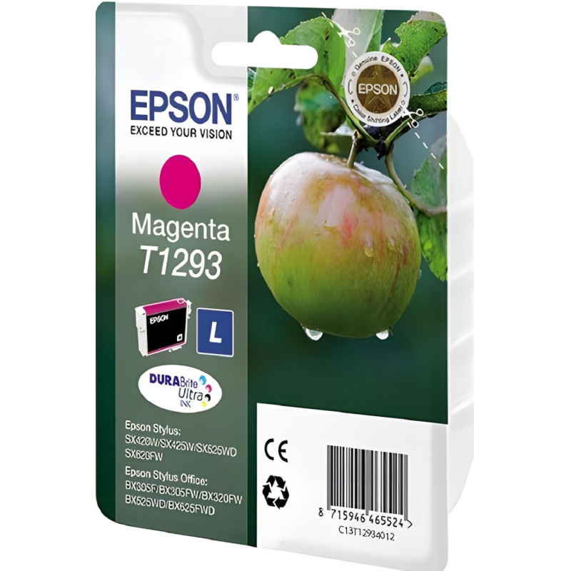 Картридж струйный Epson C13T12934012 пурп. для St SX420W/BX305F