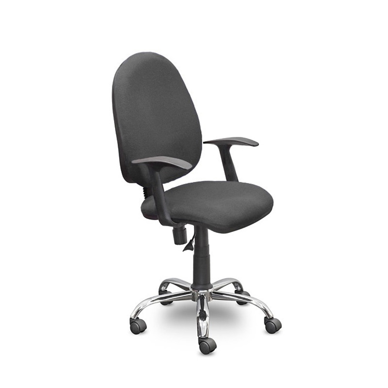 Кресло UP_EChair 223 PC ткань серая С73, хром