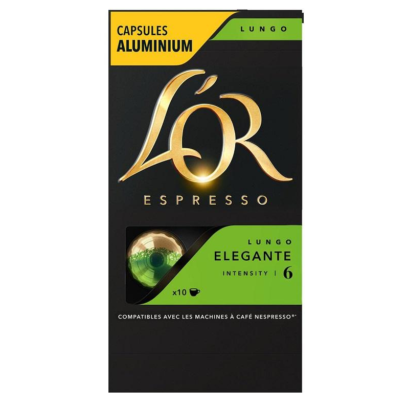 Кофе в капсулах L'OR Espresso Lungo Elegante,10шт/уп