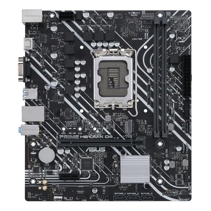 Материнская плата Asus PRIME H610M-K D4 Soc-1700 Intel H610 2xDDR4 mATX