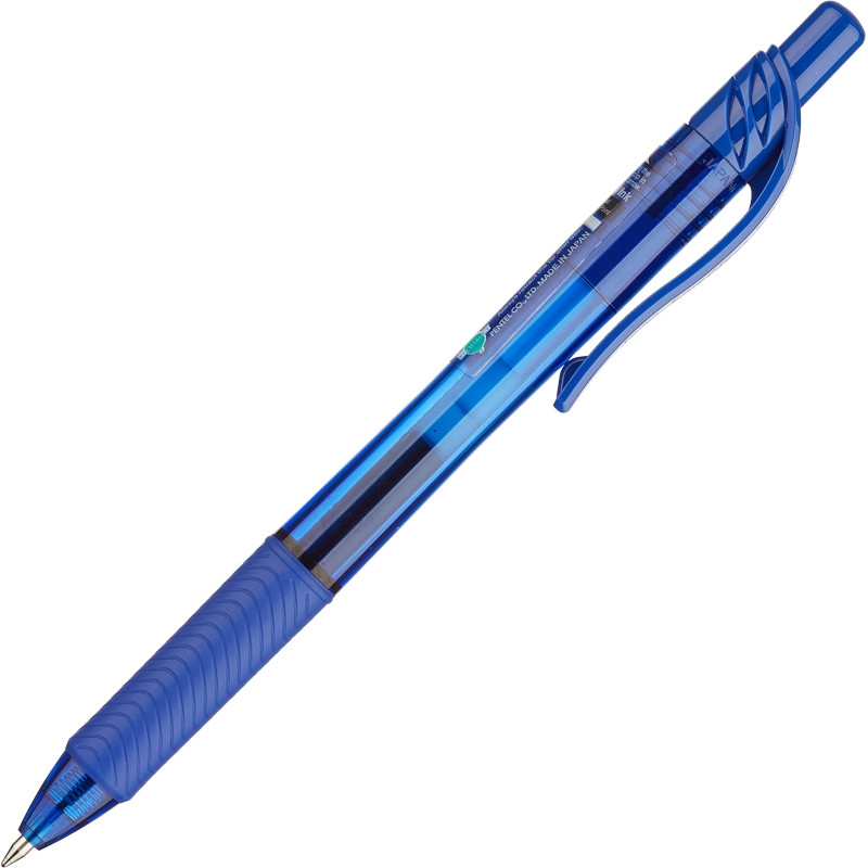 Ручка гелевая PENTEL BL107C EnerGel Rec авт. рез.манжет.0,3мм синий ЭКО