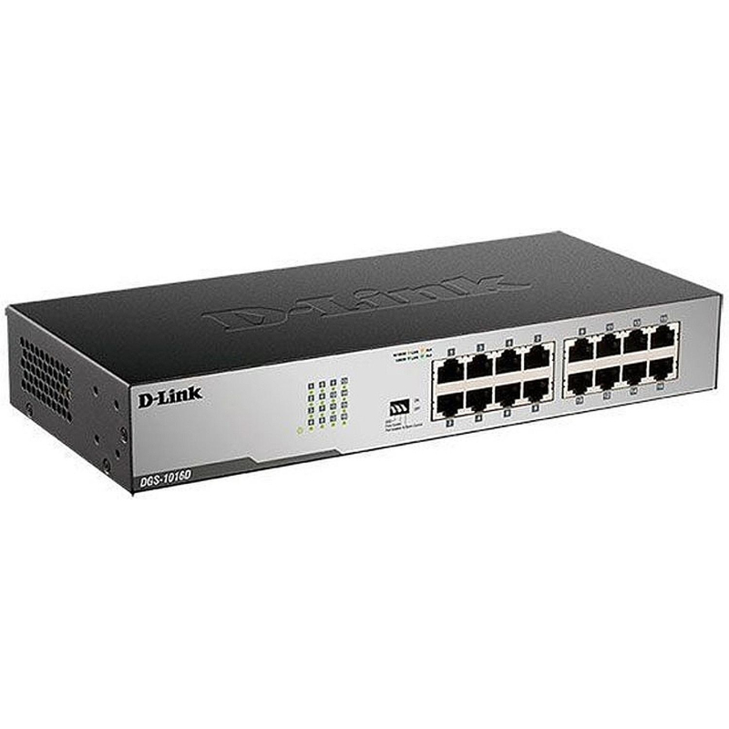 Коммутатор D-Link DGS-1016D/I2A 10/100/1000Base-T