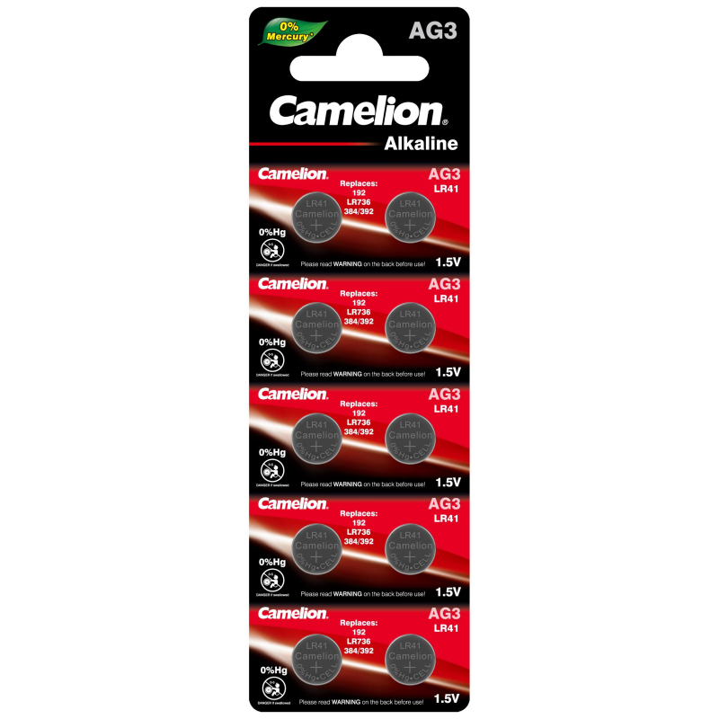 Батарейка Camelion G 3  BL-10 Mercury Free 392A/LR41/192 д/часов 10шт/уп