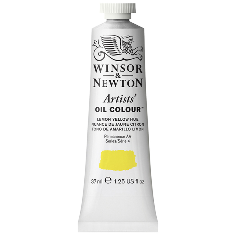 Краска масляная профессиональная Winsor&Newton "Artists Oil", 37мл, желтый лимон