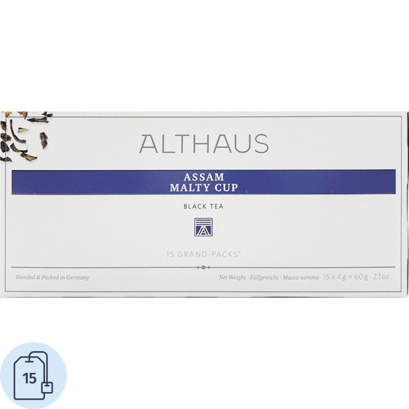 Чай Althaus черный Assam Malty Cup Grand Pack, 15штx4г/уп