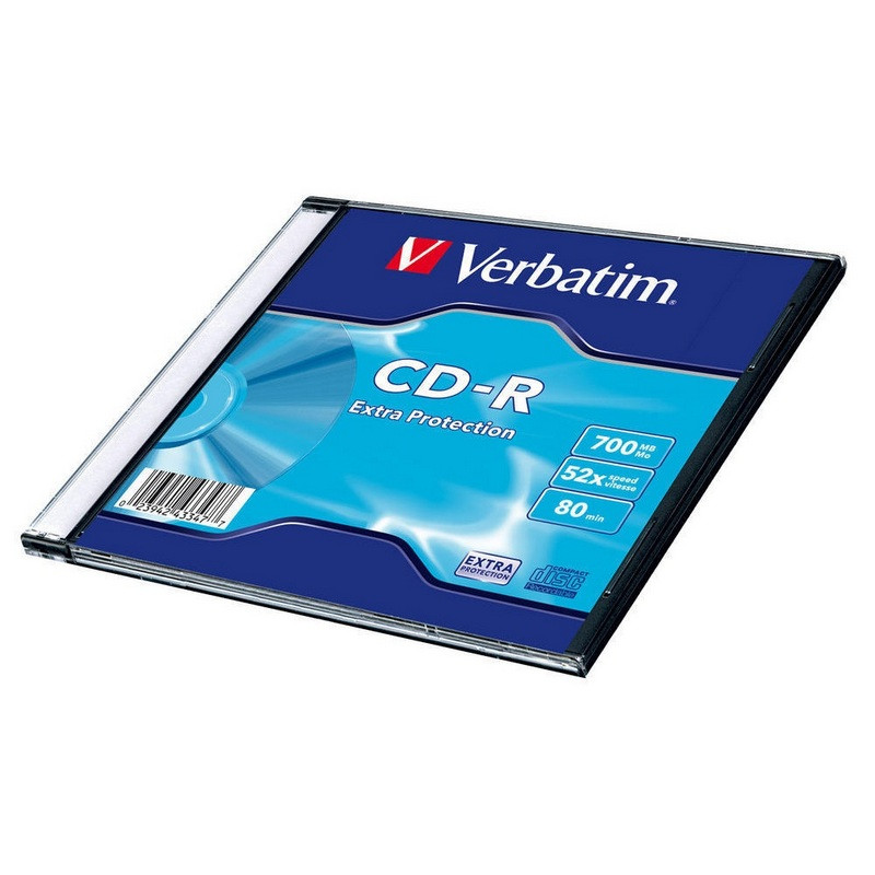 Носители информации Verbatim CD-R 700Mb 52x DL SL/1