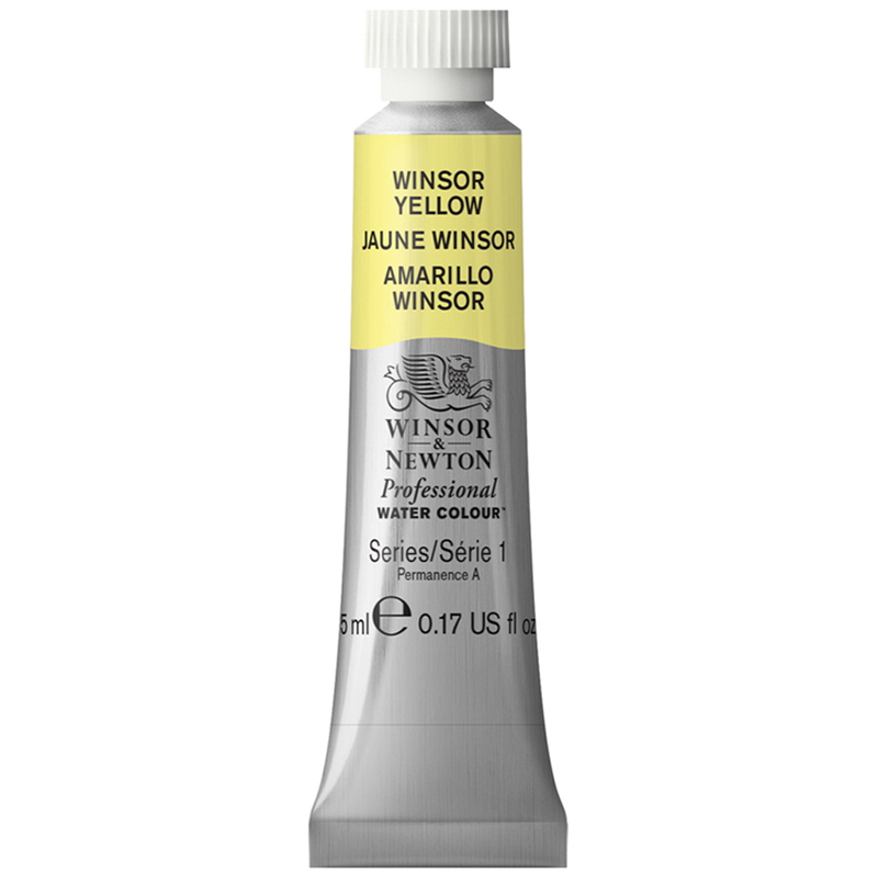 Акварель художественная Winsor&Newton "Professional", 5мл, туба, №730  желтый