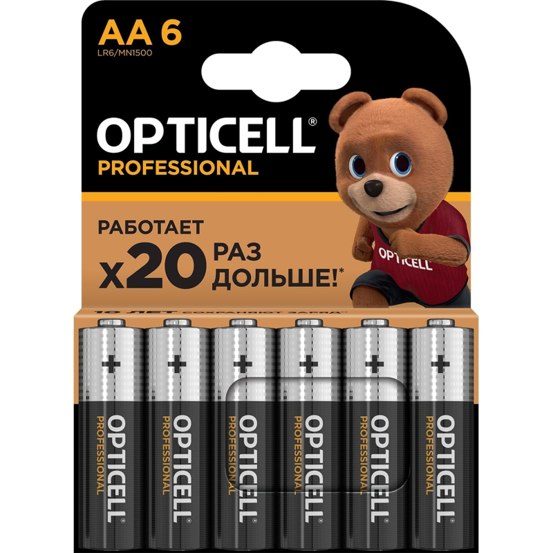 Батарейка OPTICELL Professional AA 6шт/уп