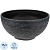 Кашпо -миска с эффектом камня Polistone bowl, 40,5х20см, графит, 72-9655