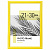 Рамка 21х30 см небьющаяся, багет 17,5 мм, пластик, BRAUBERG "Colorful", желтая, 391246